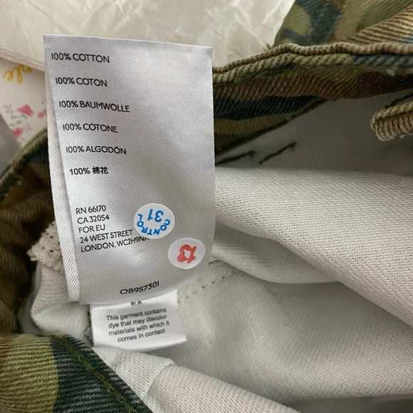 Free People Remy‎ Pant Camo Printed Moss Green - Picture 12 of 12